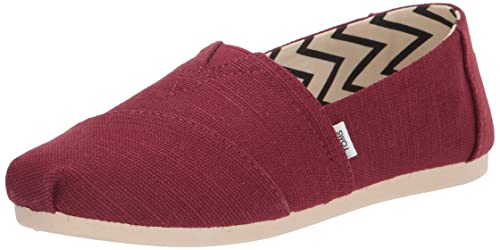 TOMS Damen Alpargata Heritage Canvas Flacher Slipper, Black Cherry, 36 EU von TOMS