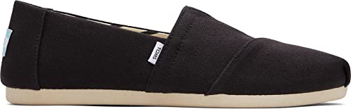 TOMS Damen Alpargata Flacher Slipper, Black Wide Recycled Cotton Canvas, 37 EU Weit von TOMS