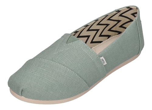 TOMS Damen Alpargata Flacher Slipper, Frosty Sage Heritage Leinwand, 38.5 EU von TOMS