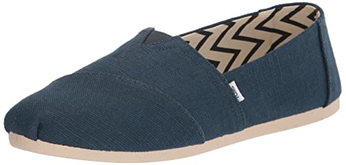 TOMS Damen Alpargata Recycled Cotton Canvas Flacher Slipper, Mallorca-Blau, 35.5 EU von TOMS