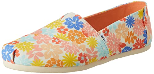 TOMS Damen Alpargata Print Flache Slipper, Natürliche Wildblumen, 36.5 von TOMS