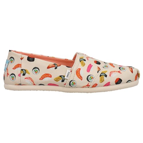 TOMS Damen Alpargata Print Flache Slipper, Sushi Natur, 36.5 von TOMS