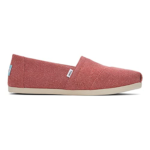 TOMS Damen Alpargata Print Glitter Flacher Slipper, Pink Red, 37.5 EU von TOMS