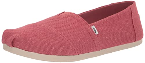 TOMS Damen Alpargata Print Glitter Flacher Slipper, Pink Red, 38 EU von TOMS