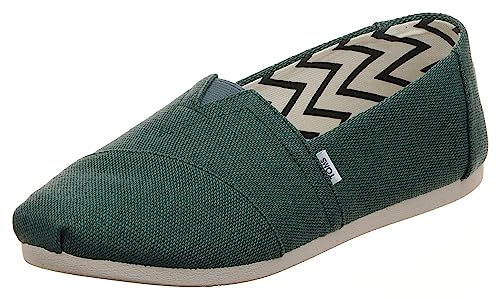 TOMS Damen Alpargata Flacher Slipper, Stormy Green Heritage Leinwand, 36 EU von TOMS