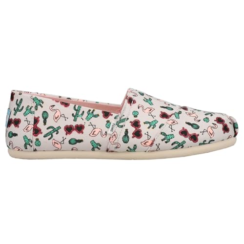 TOMS Damen Alpargata Print Flache Slipper, Grau Flamingo, 37 von TOMS