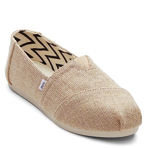 TOMS Damen Alpargata Heritage Canvas Flacher Slipper, Natürlich, ungefärbt, 36 EU von TOMS