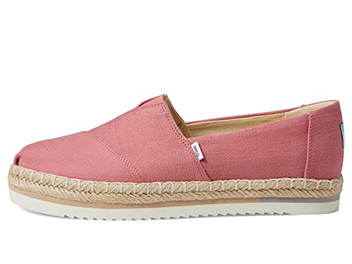 TOMS Damen Alpargata Plattformseil Flacher Slipper, Verblasste Rose, 41 EU von TOMS