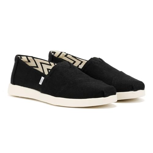 TOMS - Damen Alpargata Plus Espadrille, Kolorit Black Heritage Canvas, Größe: 38.5 EU von TOMS