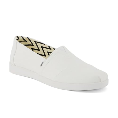 TOMS - Damen Alpargata Plus Espadrille, Kolorit White Recycled Cotton Canvas, Größe: 38 EU von TOMS