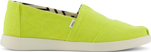 TOMS Damen Alpargata Plus Slip On, Bright Lime Heritage Canvas, 36.5 EU von TOMS