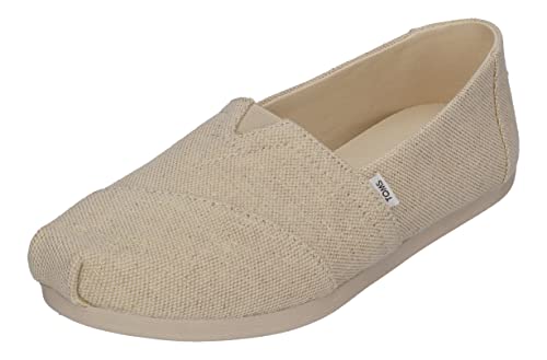 TOMS Damen Alpargata Print Glitter Flacher Slipper, Natural, 43.5 EU von TOMS