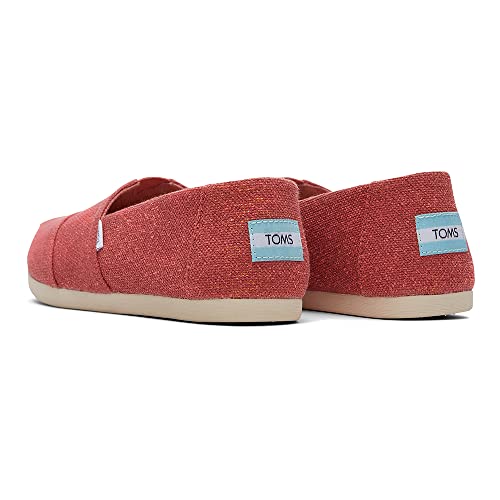 TOMS Damen Alpargata Print Glitter Flacher Slipper, Pink Red, 35.5 EU von TOMS