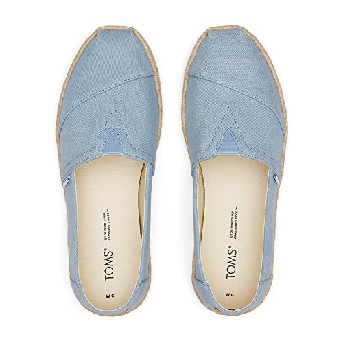 TOMS Damen Alpargata Rope Classic Flacher Slipper, Blue, 43.5 EU von TOMS