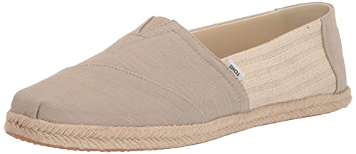 TOMS Damen Alpargata Rope Classic Flacher Slipper, Natural Stripes, 35.5 EU von TOMS