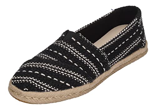 TOMS Damen Alpargata Rope Schuhe, Black, US 6.5 von TOMS