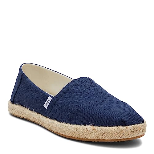 TOMS Damen Alpargata Rope Classic Flacher Slipper, Blue Navy, 37 EU von TOMS