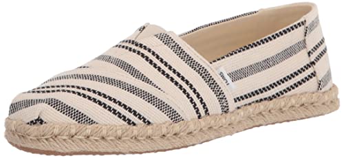 TOMS Damen Alpargata-Seil Flacher Slipper, Natürliche Streifen, 41 EU von TOMS