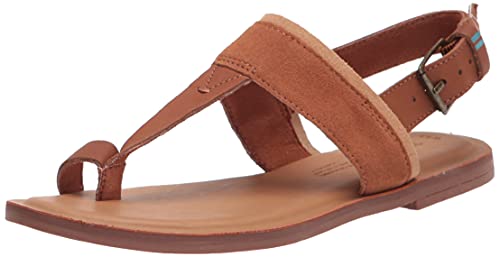 TOMS Damen BREE Flache Sandalen, TAN, 42 EU von TOMS