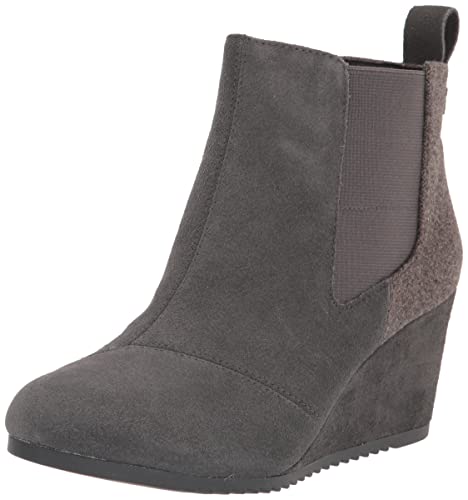 TOMS Damen Bailey Stiefelette, Gunmetal Suede, 36.5 EU von TOMS