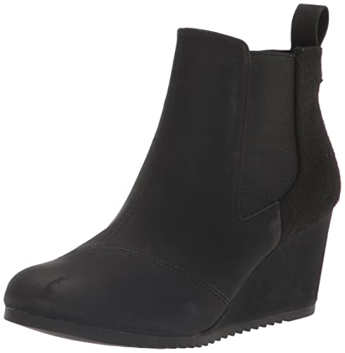 TOMS Damen Bailey Stiefelette, Black Synthetic Nubuck, 41 EU von TOMS