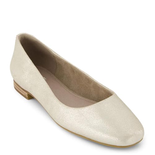 TOMS Damen Briella Ballerinas, Champagner Metallic Suede, 41 EU von TOMS
