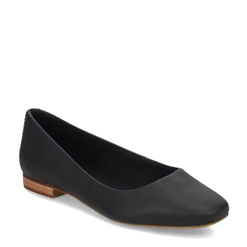 TOMS Damen Briella Ballerinas, Schwarzes Leder, 41 EU von TOMS