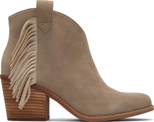 TOMS Damen Constance Stiefelette, Dune Suede Fringe, 43.5 EU von TOMS