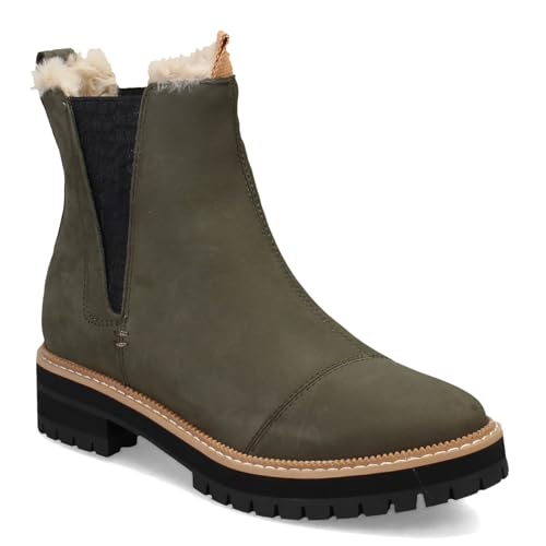 TOMS Damen Dakota Boot Bootsschuh, Water Resistant Tarmac Olive Oiled Nubuck/Suede, 39 EU TOMS Damen Dakota Boot Bootsschuh, Water Resistant Tarmac Olive Oiled Nubuck/Suede, 39 EU von TOMS