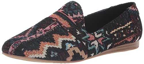 TOMS Damen Darcy Ballerinas, Schwarzes Patchwork, Global Woven, 38 EU von TOMS