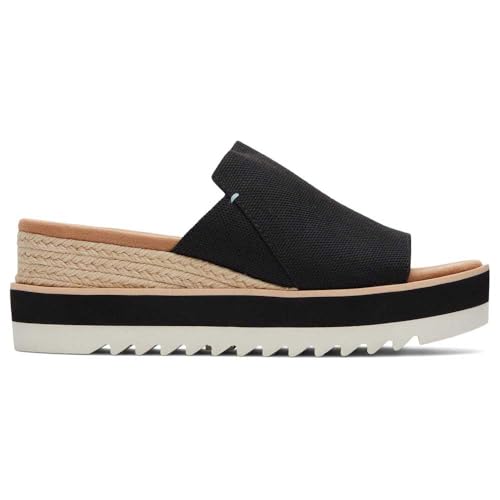 TOMS Damen Diana Mule Keilsandale, Schwarz, 40 EU von TOMS