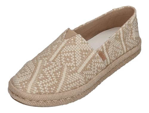 TOMS Damen Espadrilles - Alpargata Rope 2.0 10021817 Oatmeal Diamond, Größe:37 EU von TOMS