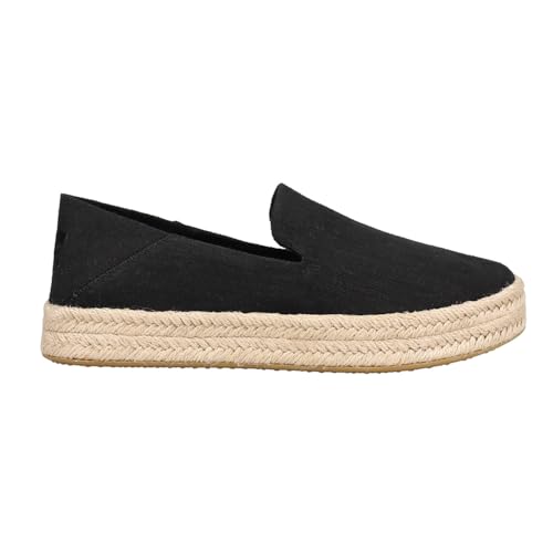 TOMS Carolina Espadrille für Damen, Schlupfschuhe, leger, Schwarz, Schwarz, 38 EU von TOMS