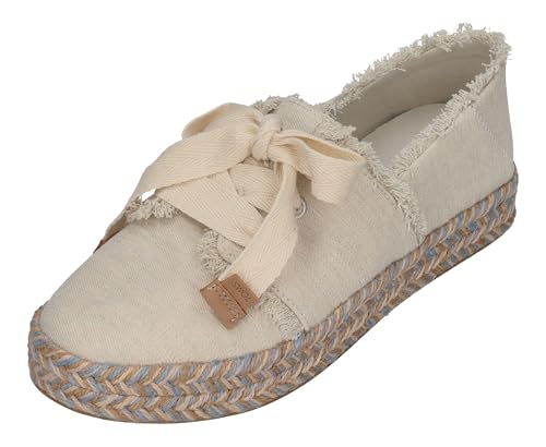 TOMS Damen Espadrilles - Carolina LACE UP 10021851- White Onyx, Größe:38.5 EU von TOMS