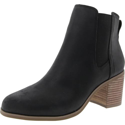 TOMS Damen Evelyn Chelsea-Stiefel, Schwarzes Leder, 39 EU TOMS Damen Evelyn Chelsea-Stiefel, Schwarzes Leder, 39 EU von TOMS