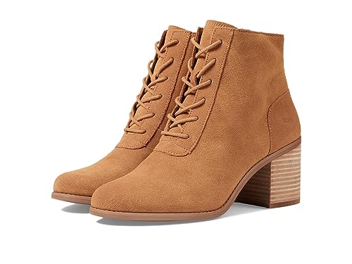 TOMS Damen Evelyn Schnürschuh Stiefelette, Braun-Tan Suede, 37 EU von TOMS