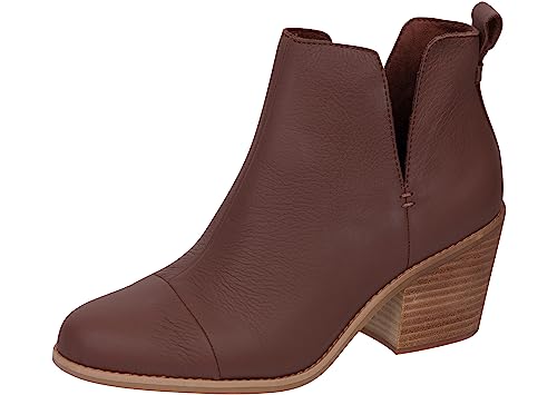 TOMS Damen Immer mit Aussparungen Stiefel, Kastanienleder, 38 EU von TOMS