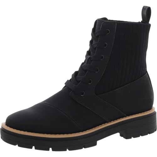 TOMS Women's Ionie Boot, Black Nubuck Pu, 40 EU von TOMS
