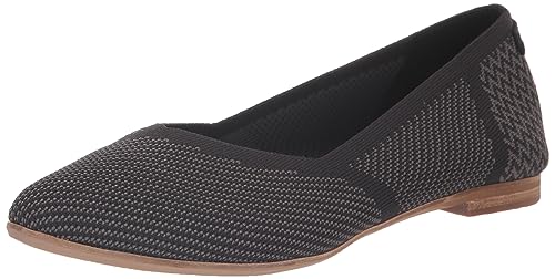TOMS Damen Jutti Neat Ballerinas, Black Repreve Knit, 42 EU von TOMS