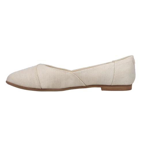 TOMS Damen Jutti Neat Slip on Flat Flacher Slipper, Natürliches Melange-Gewebe, 42 EU von TOMS