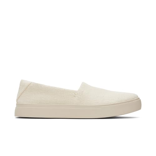 TOMS Damen Kameron Slip on Sneaker, Natural Two Tone Slub, 42 EU von TOMS
