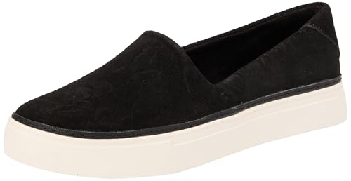 TOMS Damen Kameron Slip on Sneaker, Schwarze Velourslederoptik, 36.5 EU von TOMS