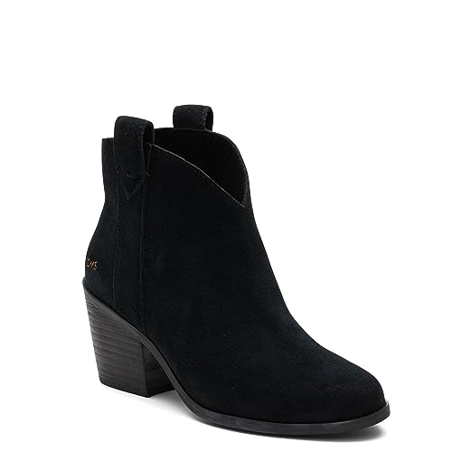 TOMS Damen Konstanz Stiefelette, Black Black Suede, 40 EU von TOMS