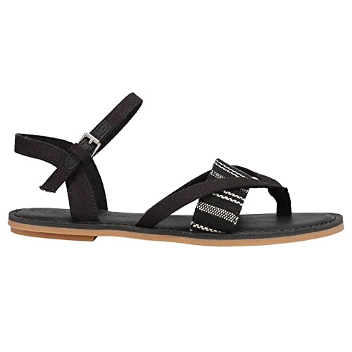 TOMS Damen Lexie Flache Sandalen, Black, 35.5 EU von TOMS