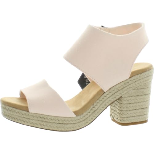 TOMS Damen Majorca Platform Sandale mit Absatz, Dusty Peach, 42.5 EU von TOMS