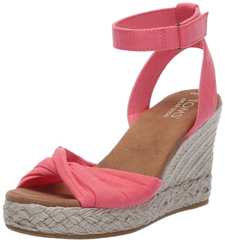 TOMS Damen Marisela Keilsandale, Shell Pink Slubby Woven, 35.5 EU von TOMS