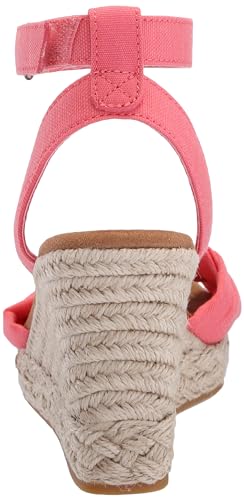 TOMS Damen Marisela Keilsandale, Shell Pink Slubby Woven, 42.5 EU von TOMS