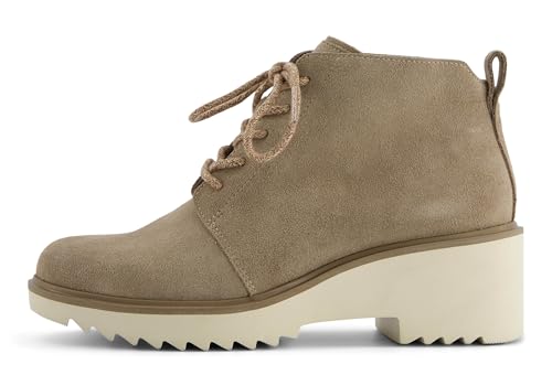 TOMS Damen Maude Lace Up Mode-Stiefel, Dune Suede, 36 EU von TOMS