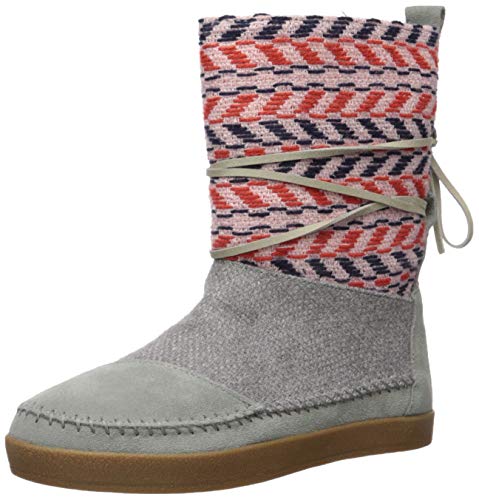 TOMS Damen Nepal Mode-Stiefel, Graues Wildleder/Textil-Mix, 40 EU von TOMS