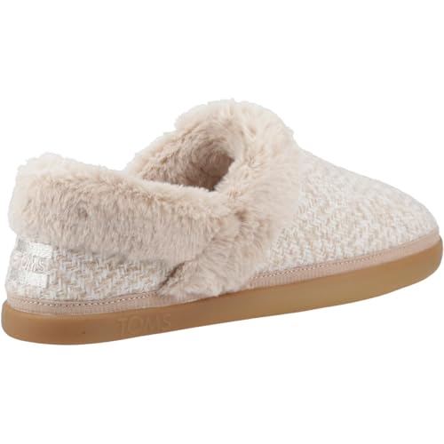 TOMS Damen Oslo Hausschuh, Oatmeal Cozy Fischgrätenmuster, 37 EU von TOMS